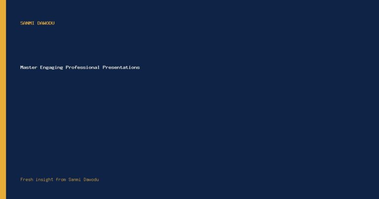 Master Engaging Professional Presentations